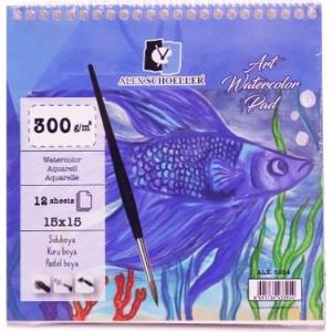 ALEX 15X15 300GR 12Lİ SPİRALLİ  ART SULUBOYA DEFTERİ ALEX 15X15 300GR 12Lİ SPİRALLİ  ART SULUBOYA DEFTERİ