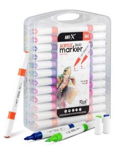 ART-X ACRYLIC MARKER DUO 36 LI SET Akrilik Marker Set ART-X ACRYLIC MARKER DUO 36 LI SET Akrilik Marker Set
