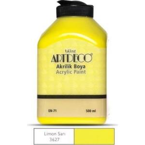 Artdeco Akrilik Boya 500ml Limon Sarı 3627