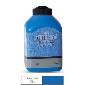 Artdeco Akrilik Boya 500ml Royal Mavi 3053