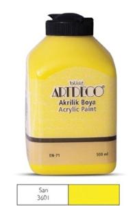Artdeco Akrilik Boya 500ml Sarı 3601 Artdeco Akrilik Boya 500ml Sarı 3601