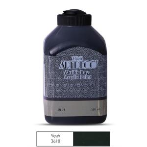 Artdeco Akrilik Boya 500ml Siyah 3618 Artdeco Akrilik Boya 500ml Siyah 3618