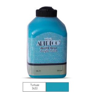 Artdeco Akrilik Boya 500ml Turkuaz 3632 Artdeco Akrilik Boya 500ml Turkuaz 3632