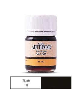 Artdeco Cam Boyası 25ml Siyah 18
