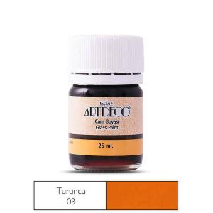 Artdeco Cam Boyası 25ml Turuncu 03
