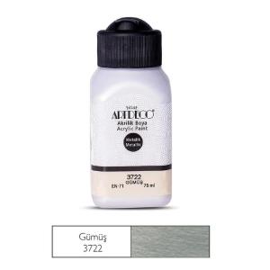 Artdeco Metalik Akrilik Boya 75ml Gümüş 3722 Artdeco Metalik Akrilik Boya 75ml Gümüş 3722