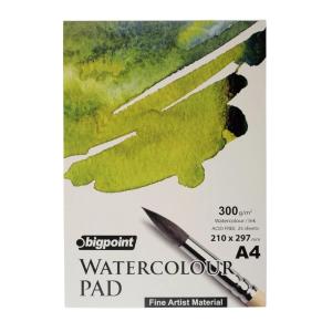 Bigpoint  WATER COLOUR PAD 300gr.SULUBOYA Defteri 25li  A4 Bigpoint  WATER COLOUR PAD 300gr.SULUBOYA Defteri 25li  A4