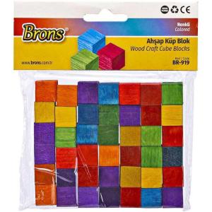 Brons Ahşap Küp Blok Renkli Br-919 Brons Ahşap Küp Blok Renkli Br-919