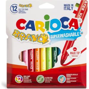 CARİOCA JUMBO KEÇELİ BOYA YIK. BRAVO 12 Lİ 42755 CARİOCA JUMBO KEÇELİ BOYA YIK. BRAVO 12 Lİ 42755