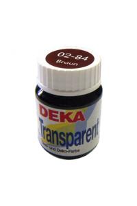 Deka Transparent Cam Boyası 25ml Braun 84 Deka Transparent Cam Boyası 25ml Braun 84