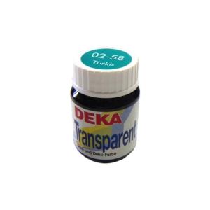 Deka Transparent Cam Boyası 25ml Türkis 58 Deka Transparent Cam Boyası 25ml Türkis 58