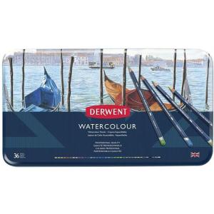 DERWENT WATERCOLOUR 36'LI TENEKE KUTU DERWENT WATERCOLOUR 36'LI TENEKE KUTU