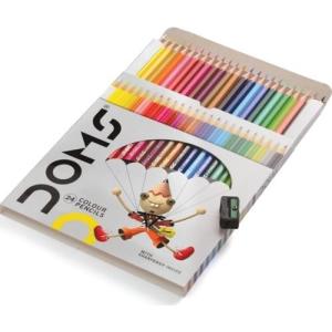 DOMS KURU BOYA KALEMİ 24 RENK TAM BOY + KALEMTRAŞ HEDİYELİ ---- DOMS KURU BOYA KALEMİ 24 RENK TAM BOY + KALEMTRAŞ HEDİYELİ ----