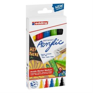 Edding Akrilik Marker Orta Uçlu 5li Set Basic Edding Akrilik Marker Orta Uçlu 5li Set Basic
