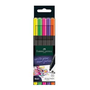 Faber-Castell Grip Finepen 2022 Neon 5li Faber-Castell Grip Finepen 2022 Neon 5li