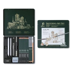 Giorgione 19 Lu Çizim Seti Metal Kutu G-191908