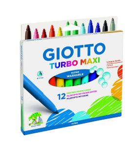 Giotto Turbo Maxi 12li Keçeli Kalem Giotto Turbo Maxi 12li Keçeli Kalem