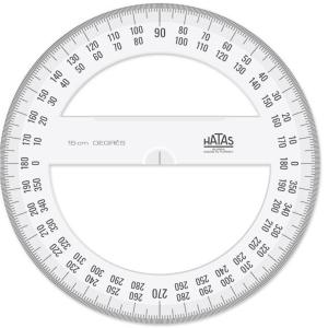 HATAS PLASTİK MİNKALE   ( TAM  DAİRE - DERECE )       15 cm. HATAS PLASTİK MİNKALE   ( TAM  DAİRE - DERECE )       15 cm.