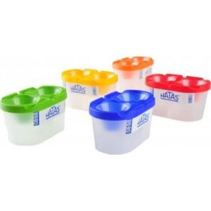 HATAS FIRÇA TEMİZLEME KABI ( 2 - BÖLMELİ / EKONOMİK ) HATAS FIRÇA TEMİZLEME KABI ( 2 - BÖLMELİ / EKONOMİK )