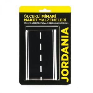 Jordania Asfalt Yol Yapışkanlı Siyah        1/200 50 CM