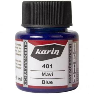 Karin Hat Mürekkebi 401 Mavi 45 ml Karin Hat Mürekkebi 401 Mavi 45 ml