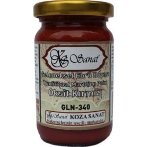 Koza Sanat Ebru Boyası OKSİT KIRMIZI