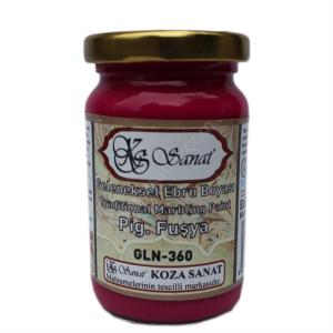 Koza Sanat Ebru Boyası PİGMENT FUŞYA