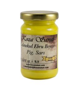 Koza Sanat Ebru Boyası PİGMENT SARI