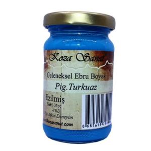 Koza Sanat Ebru Boyası PİGMENT TURKUAZ