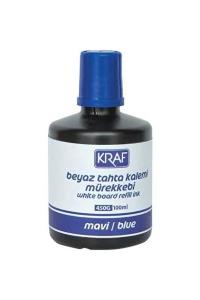 KRAF BEYAZ TAHTA KALEM MÜREKKEBİ 100ml MAVİ 450G