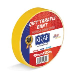 KRAF ÇİFT TARAFLI BANT 19MMX25M 2519G KRAF ÇİFT TARAFLI BANT 19MMX25M 2519G