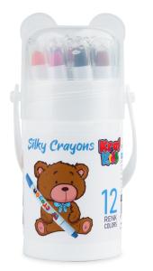 KRAF KIDS PASTEL BOYA SILKY CRAYON 12 LI KRAF KIDS PASTEL BOYA SILKY CRAYON 12 LI