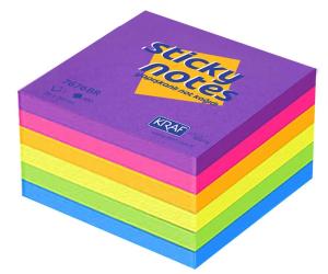 Kraf Yapışkanlı Not Kağıdı Küp 76X76 400Yp Bright 7676BR