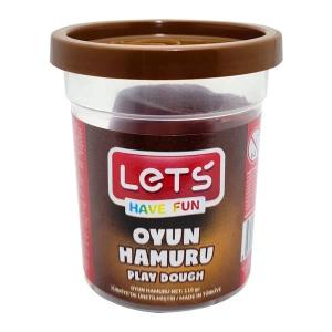 LETS Tek Renk Oyun Hamuru Kahverengi 115 gr. (Şeffaf Bardak) LETS Tek Renk Oyun Hamuru Kahverengi 115 gr. (Şeffaf Bardak)