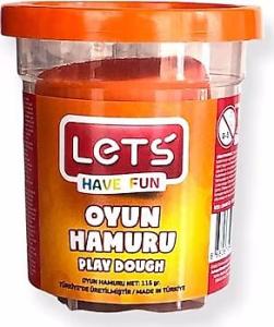 LETS Tek Renk Oyun Hamuru Turuncu 115 gr. (Şeffaf Bardak) LETS Tek Renk Oyun Hamuru Turuncu 115 gr. (Şeffaf Bardak)