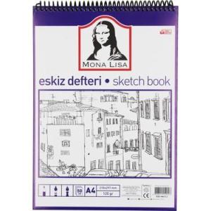 Monalisa Eskiz Defteri A4 120 g 50 yp Telli Monalisa Eskiz Defteri A4 120 g 50 yp Telli