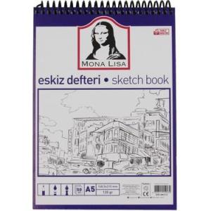 Monalisa Eskiz Defteri A5 120 g 50 yp Telli Monalisa Eskiz Defteri A5 120 g 50 yp Telli