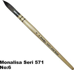 Monalisa Sincap Kılı Suluboya Fırçası Art571 No:6 Monalisa Sincap Kılı Suluboya Fırçası Art571 No:6