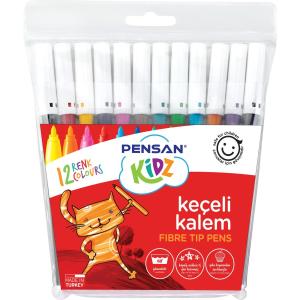 PENSAN KİDZ KEÇELİ BOYA KALEMİ 12 RENK PENSAN KİDZ KEÇELİ BOYA KALEMİ 12 RENK