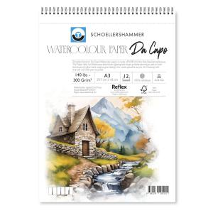 Schoellershammer Da Capo Watercolour Pad 300gr A3 12yp Schoellershammer Da Capo Watercolour Pad 300gr A3 12yp