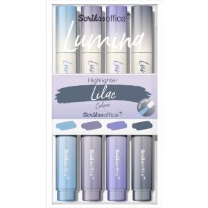 Scrikss OFFİCE LUMINA FOSFORLU KALEM LILAC COLOUR 4 LÜ SET Scrikss OFFİCE LUMINA FOSFORLU KALEM LILAC COLOUR 4 LÜ SET