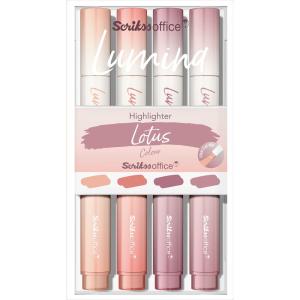 Scrikss OFFİCE LUMINA FOSFORLU KALEM LOTUS COLOUR 4 LÜ SET Scrikss OFFİCE LUMINA FOSFORLU KALEM LOTUS COLOUR 4 LÜ SET