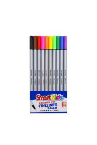 Smart Kids Fineliner Kalem Karışık Renk 10lu Pvc Smart Kids Fineliner Kalem Karışık Renk 10lu Pvc