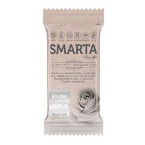 SMARTA HAVAYLA KURUYAN MODELLEME HAMURU  METALİK GÜMÜŞ (60 GR * 6 * 1)
