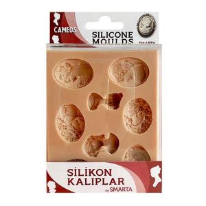 Smarta Silikon Kalıp Broş - Cameos SK1013008 Smarta Silikon Kalıp Broş - Cameos SK1013008