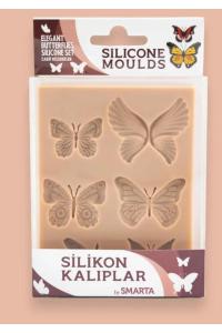Smarta Silikon Kalıp Zarif Kelebekler Elegant Butterfly