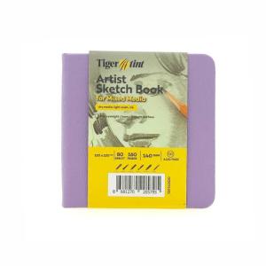 Tigertint Eskiz Defteri Sert Kapak 140gr. 12x12cm 80yp. Lila N:100140520