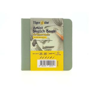 Tigertint Eskiz Defteri Sert Kapak 140gr. 12x12cm 80yp. Mint Yeşili N:100140516