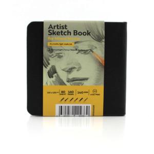 Tigertint Eskiz Defteri Sert Kapak 140gr. 12x12cm 80yp. Siyah N:100140120