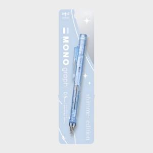 Tombow MONO graph Shimmer Mekanik Kurşun Kalem 0,5 mm Blisterli (1 Ad) Buz Mavisi